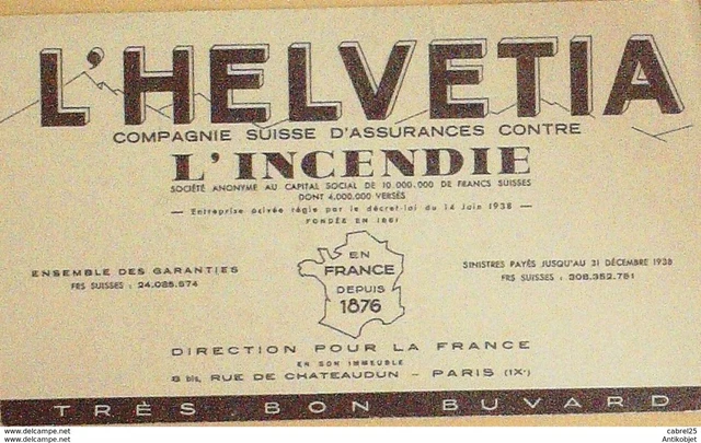 Buvard LYONS Thé