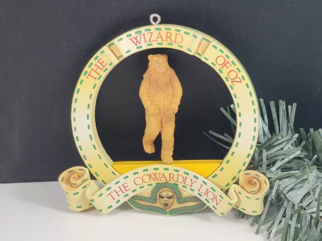 VINTAGE1989 ENESCO WIZARD of Oz The Cowardly Lion Christmas Ornament ...