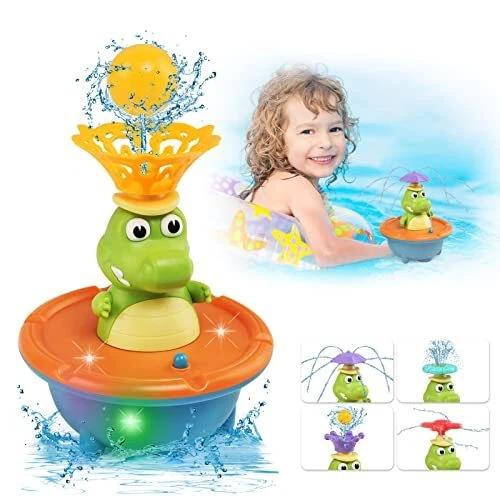 Ballery Jouet de Bain pour Bebe Jouets de Bain Crocodile Piscine Jeux d'eau L...
