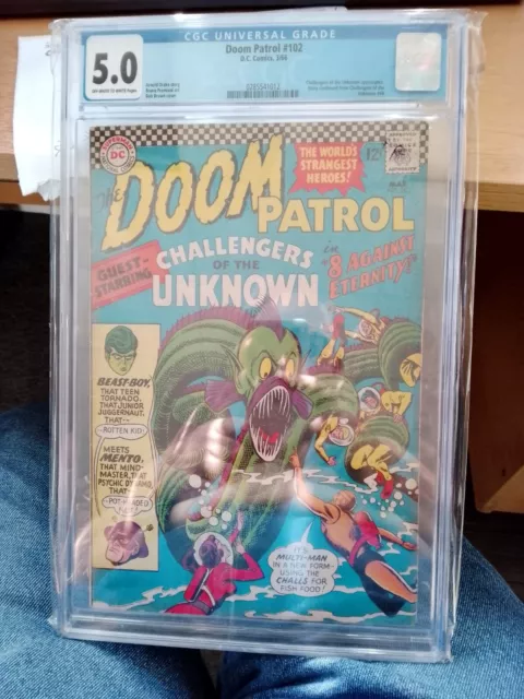 doom patrol 102 cgc 5.0