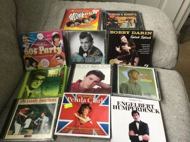 Job lot bundle 60s cds Cliff Richard Ricky Nelson Buddy Holly Everly Brothers