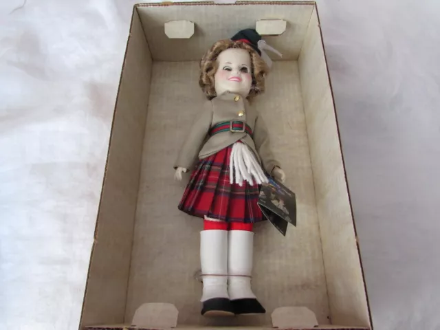 VTG vinyl 12" SHIRLEY TEMPLE DOLL Ideal NRFB Wee Willie Winkie 1098-112322 3