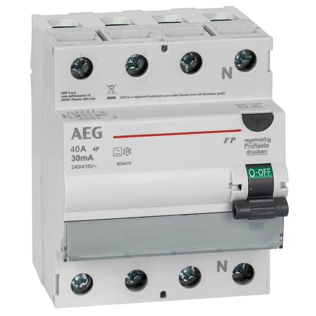 2 STÜCK AEG ELFA S91 Hauptsicherungsautomat E40,1-polig L1/L2 für Sammelschiene EUR 24,99 - DE