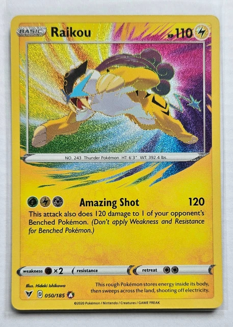 RAIKOU 050/185 Vivid Voltage Pokemon card - Amazing Rare
