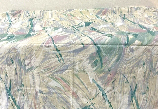 Vintage 80s Psychedelic Marble Print Fabric Paint Splatter 58x 4 yards