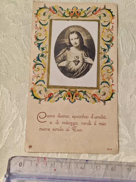 Santino Holy Card Gesù AR 010 SI167^