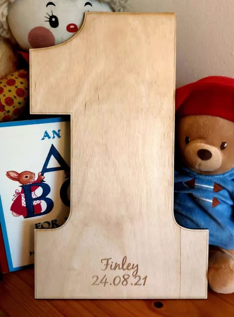 Libro de invitados alternativo de fiesta de cumpleaños personalizado grabado con láser 1,2,3,4...
