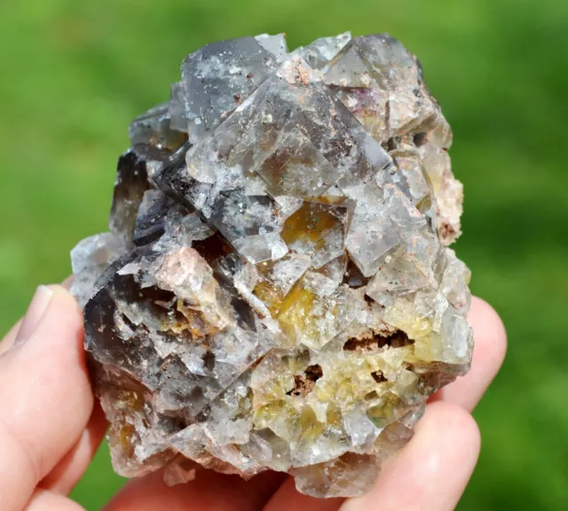 Fluorite & Quartz 279 grammes - Valzergues, Aveyron, Occitanie, France