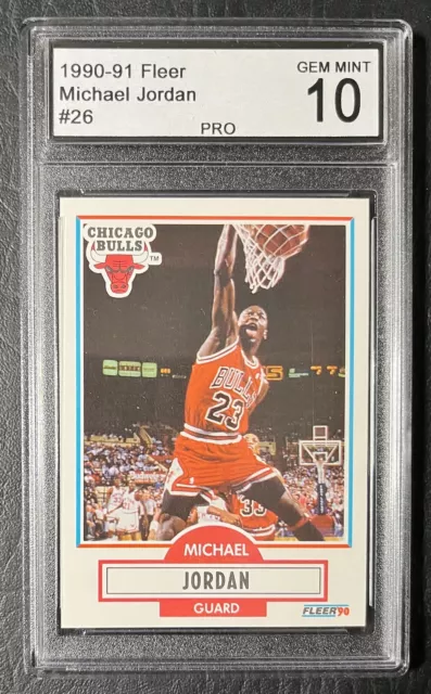 1990-91 Fleer #26 Michael Jordan Graded PRO Gem Mint 10