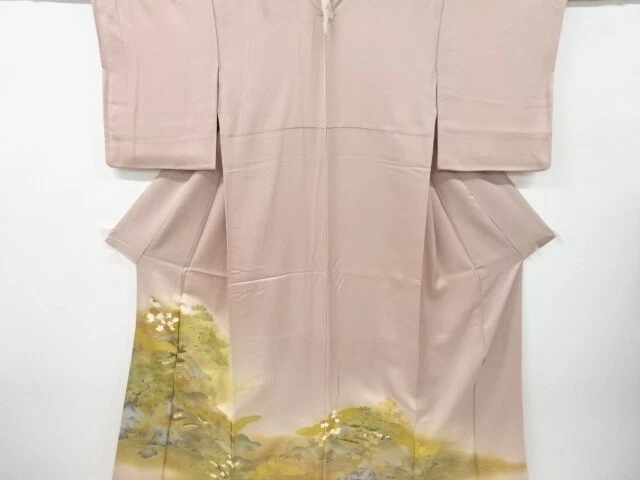 5819963: Japanese Kimono / Vintage Iro Tomesode / Kinsai / Shochikubai