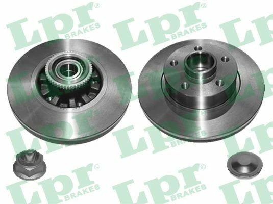 2x LPR Bremsscheiben, Bremsen SET/Satz für FIAT NISSAN OPEL RENAULT