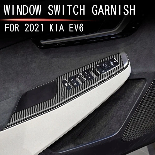 Auto Kohlefaser Fensterglas Hebeknopf Schalterabdeckungs Verkleidungs TüR A B8W2