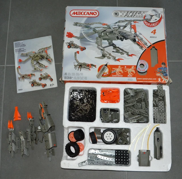 MECCANO Feuille d'instructions 19A construction des Supers Modèles lot