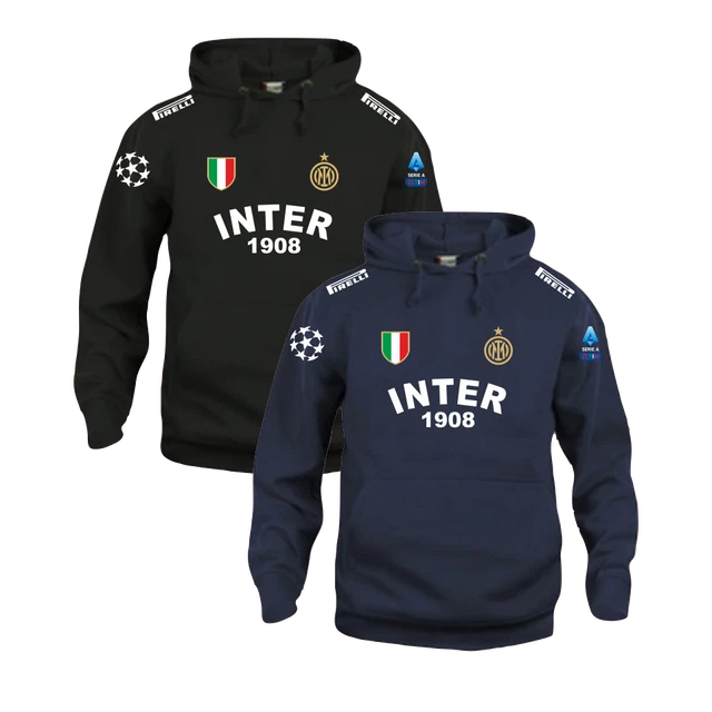 Felpa con cappuccio personalizzata Maglia manica lunga Inter