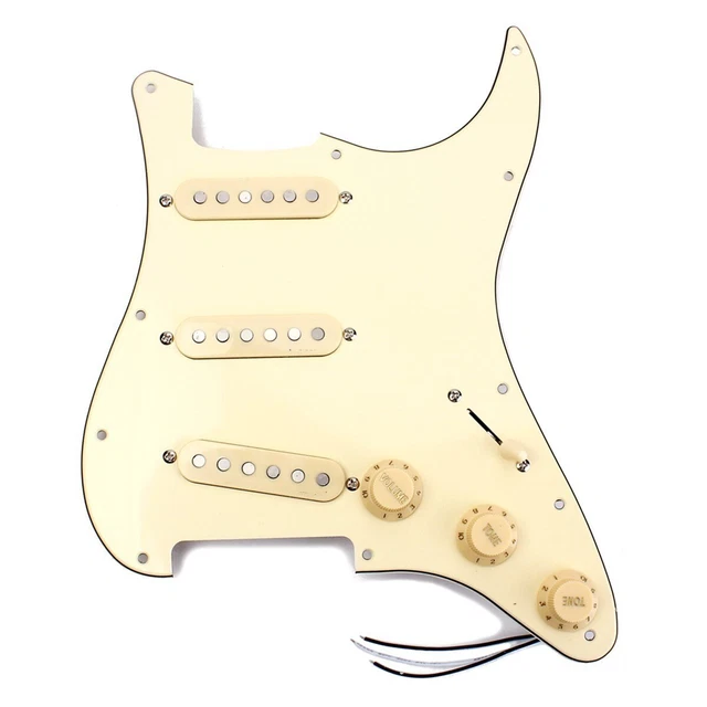Prewired Loaded SSS Guitar Pickguard Pickups For Fender Strat Starcaster ST SQ