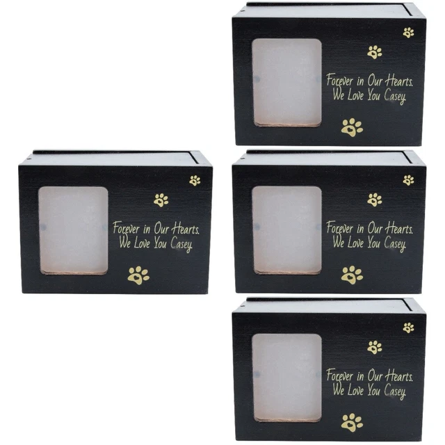 4 Count Boîte Funéraire Pour Animaux De Compagnie Urne À Cendres Cercueil