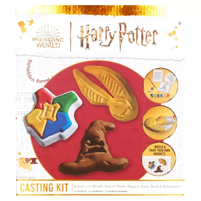 Harry Potter Sorcier Plâtre Fonte Kit Moule Et Peinture Ton Propre Magnets Frigo