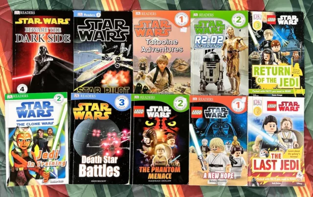 Star Wars DK Readers (Lot of 10) Levels 1-4 Scholastic Lego Books The Last Jedi 