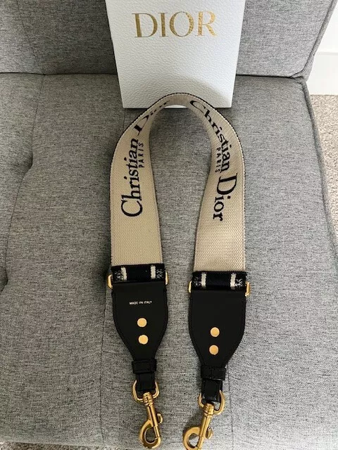 Christian Dior Logo Canvas Bag Shoulder  Strap