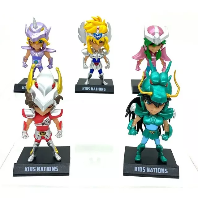 Lot de 5 Minis Figurines Chevalier du Zodiaque Saint Seiya Myth PVC 9 cm Manga