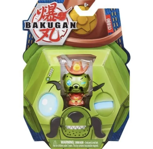 Bakugan Cubbo 2" Mini Figure ~ Sheriff, Pirate Dragonoid Card   Factory Sealed