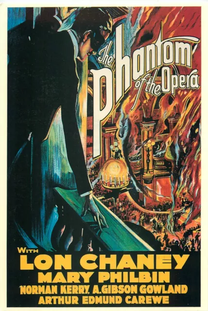 The Phantom of the Opera Movie Film Poster Postcard Lon Chaney