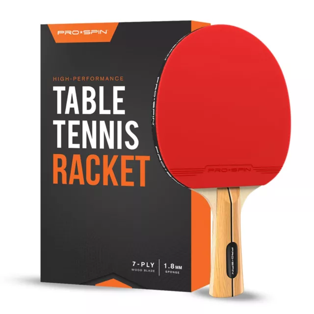 PRO-SPIN Ping Pong Set da Tavolo di Alta Qualità - Racchette Ping-pong, Palline