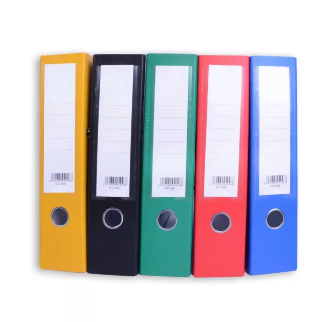 Metal Lever Arch File Board Ring Binders Folders 75mm Document Paper Storage  A4