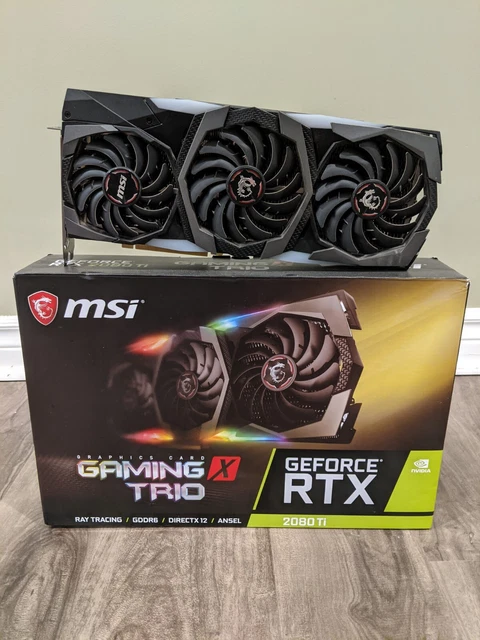 MSI GEFORCE RTX 2080 TI 11GB Gaming X Trio GDDR6 Graphics Card £287.87 ...