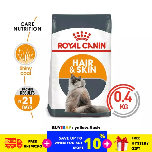 Royal Canin 400g : Feline Care Nutrition - Poils & Peau pour CHATS adultes...