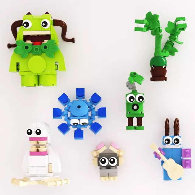 MOC My Singing Monsters Building Blocks Kit Cartoon Music Development Games  Bricks DIY Toy For Children Birthday Gift