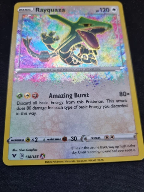 POKÉMON TCG RAYQUAZA Vivid Voltage 138/185 Holo Amazing Rare EUR 5,19 ...