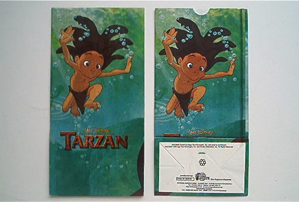 1x Tarzan Popcorn Tüte 1999 ERB & Disney