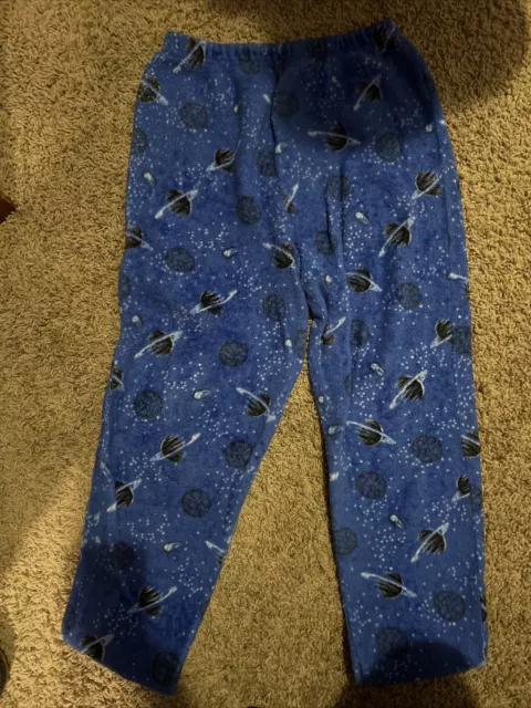 Wonder Nation Boys XL 14-16 Blue Space Pajama Pants Fleece