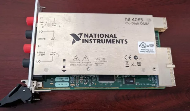 NI DMM 4065 PXI 6.5 Digit Multimeter Card.