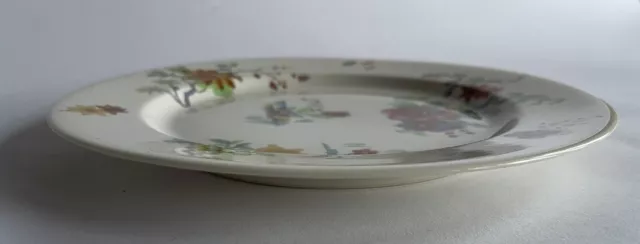 Old Ivory Cathay no trim by Syracuse China OPCO 9 1/8" Dinner Plate, floral 2