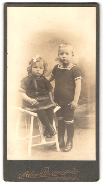 Fotografie Atelier Promenade, Kopenhagen, Frederiksperggade, Portrait Kinderpaa