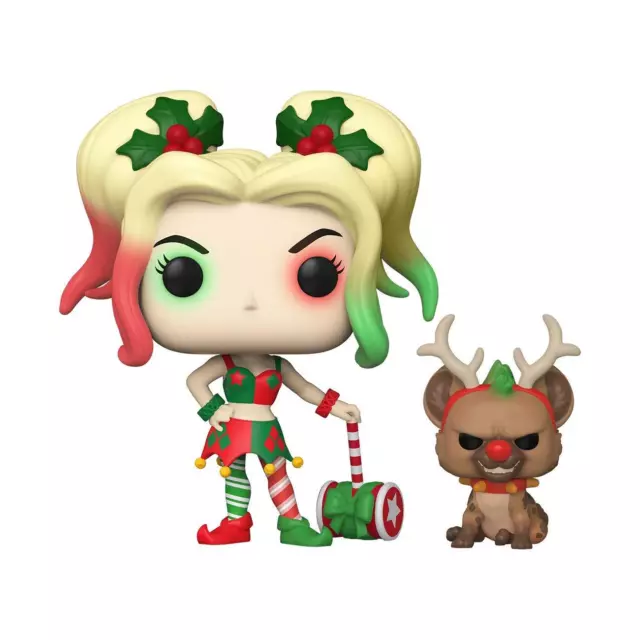 Funko Pop! DC Heroes: DC Holiday - Harley Quinn with Helper Figure w/ Protector