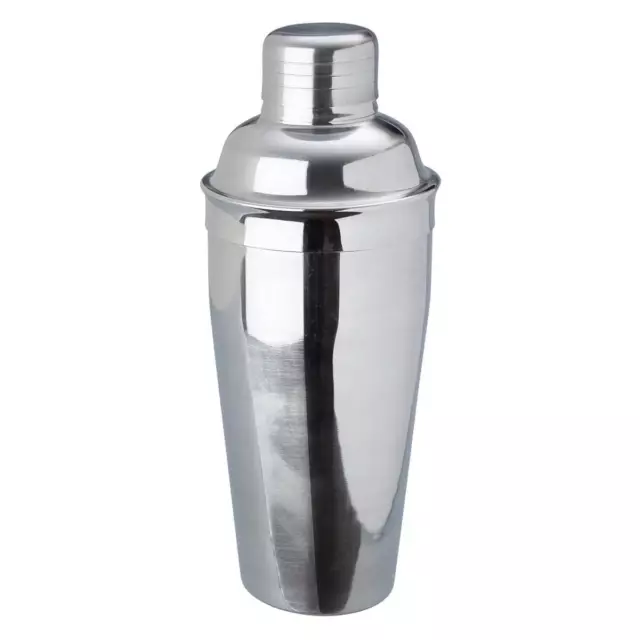 NEW DELUXE COCKTAIL SHAKER 500ml Stainless Steel Boston Bar Drink Party Martini