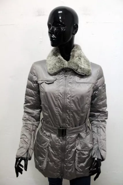 Peuterey Donna Giubbotto Taglia 44 Giacca Invernale Giubbino Grigio Coat Jacket