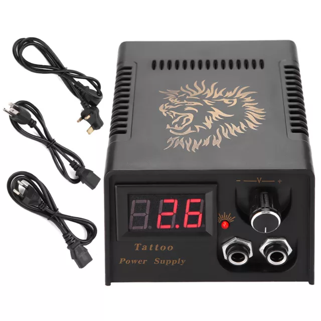 Juego de máquina de tatuaje giratoria y bobina con fuente de alimentación para tatuajes digital LCD ligero
