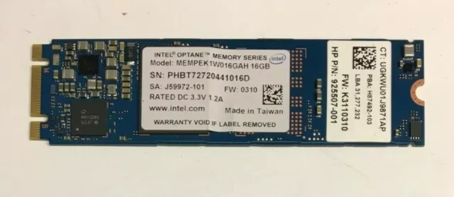 Intel Optane Memory M10 16GB NVMe PCIe M.2 2280 MEMPEK1W016GA MEMPEK1J016GA