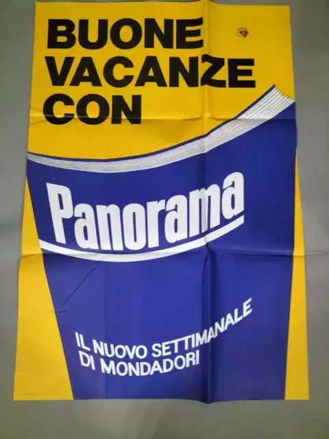 Raro Manifesto Pubblicitario Anni 60 Settimanale Panorama