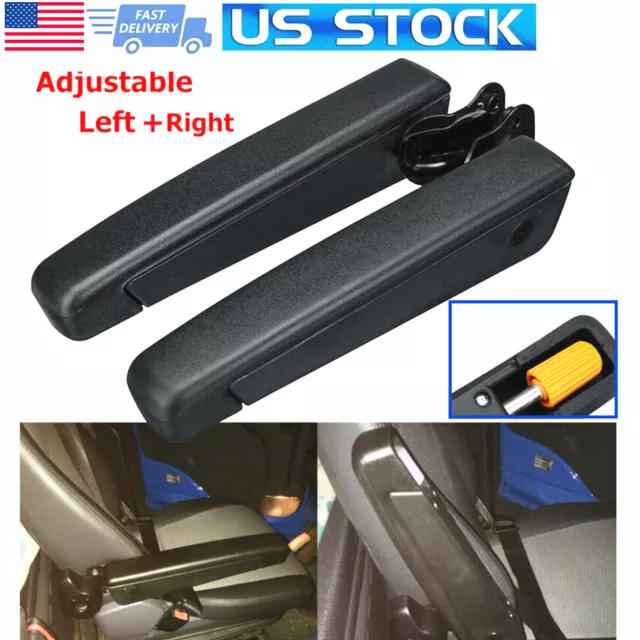 Universal Adjustable Seat Armrest Left & Right Comfort for Car RV Van Truck Boat