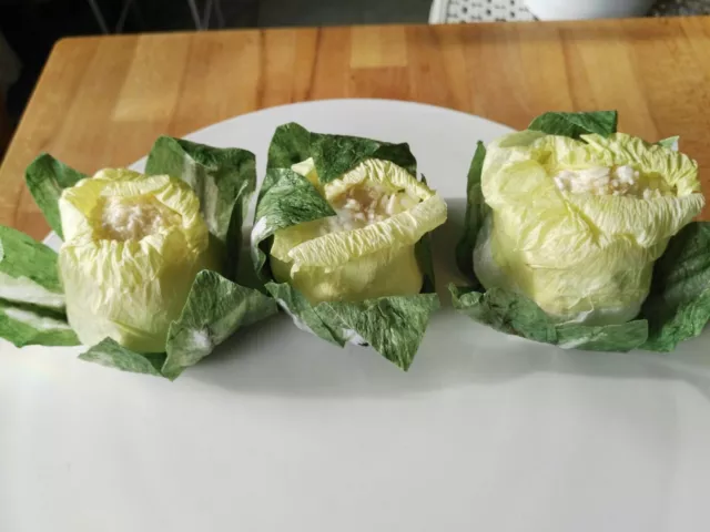 3 x Atrapas Decoración Frutas Artificiales Verduras Decoración Coliflor Atrapadores de alimentos