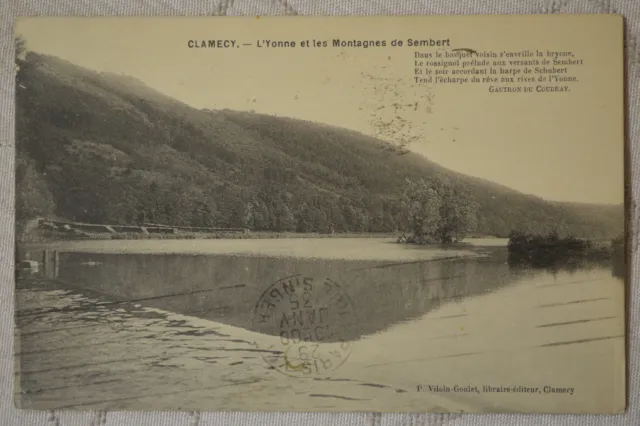 CPA " CLAMECY - L'Yonne et les Montagnes de Sembert