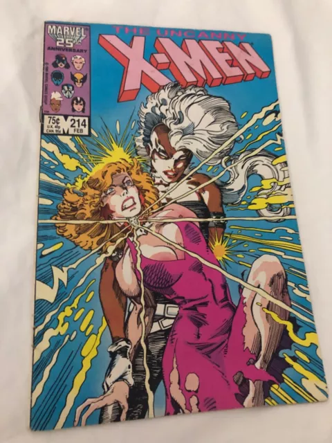 X-men #214 Marvel Rare HTF Comic book inherited old collection vintage books