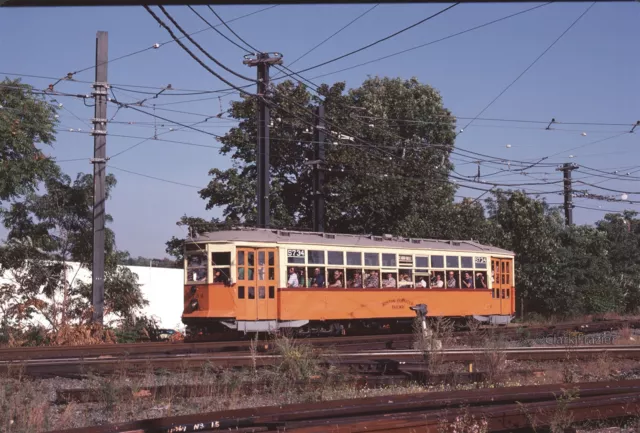 MBTA 5734 excursion at Riverside 1983 Original Kodachrome Slide