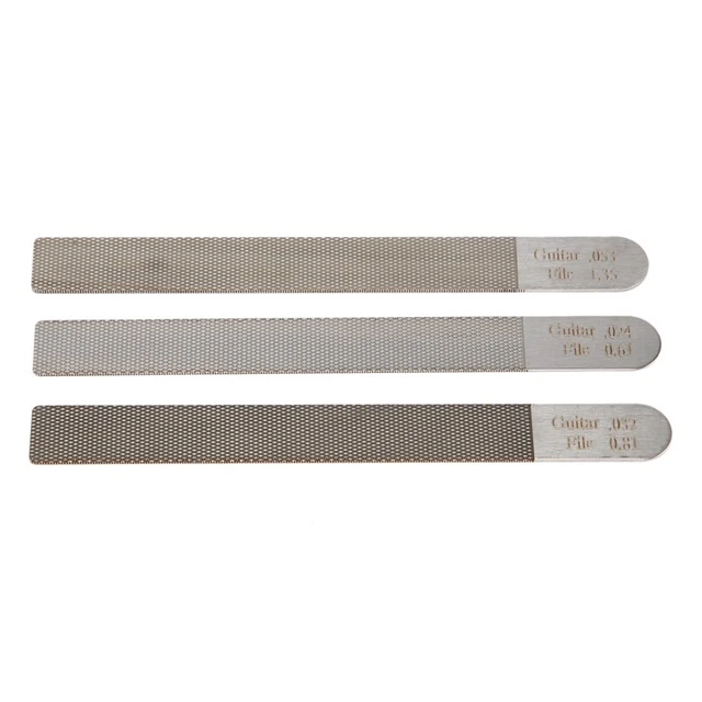 2X(3Pc/Set Guitar  Files Fret Crowning Slot Filing Luthier Repair Tool Kit for9)