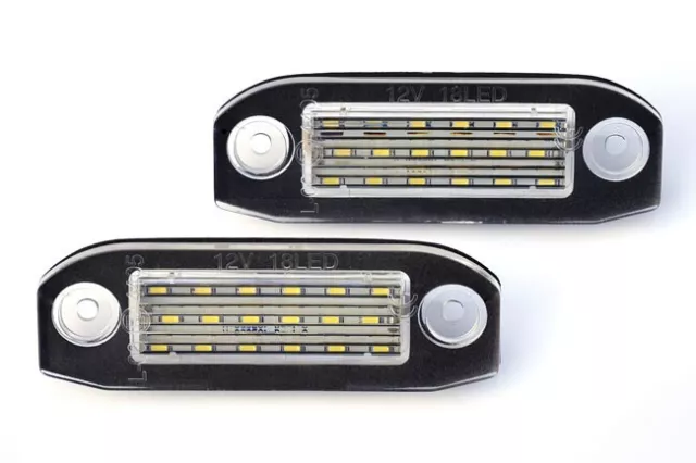 Pour Volvo C30 XC60 XC70 S40 S60 XC90 Éclairages Plaque D'immatriculation LED